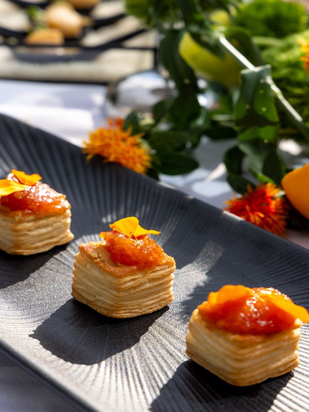 Blätterteig-Vol-au-vent mit Aprikose