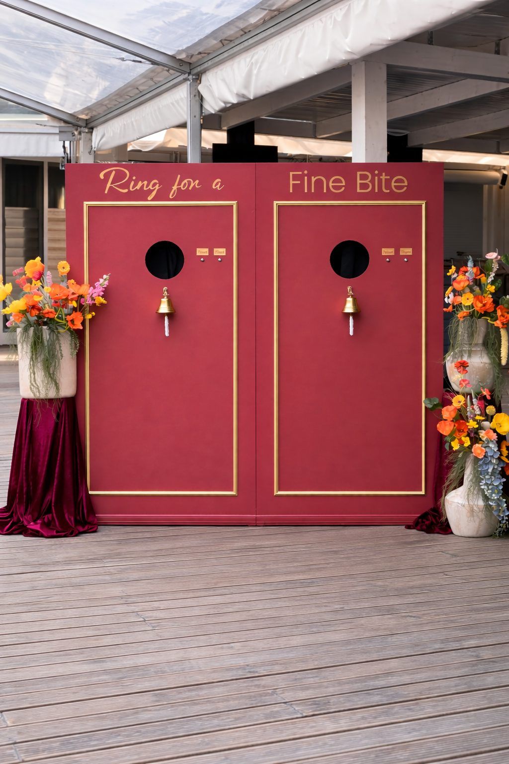 Die Experience Wall – „Ring for a Fine Bite" bei einem Event